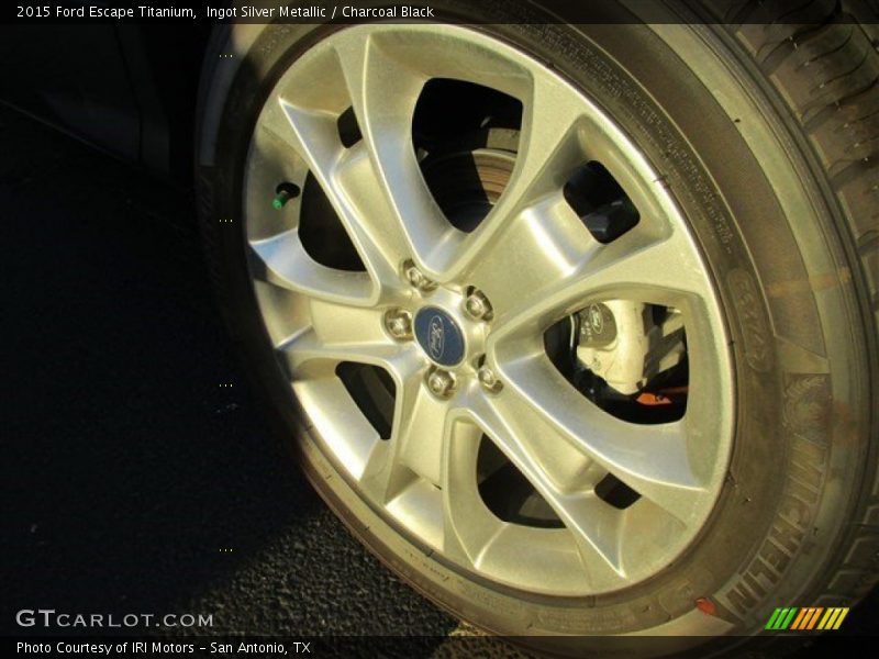 Ingot Silver Metallic / Charcoal Black 2015 Ford Escape Titanium