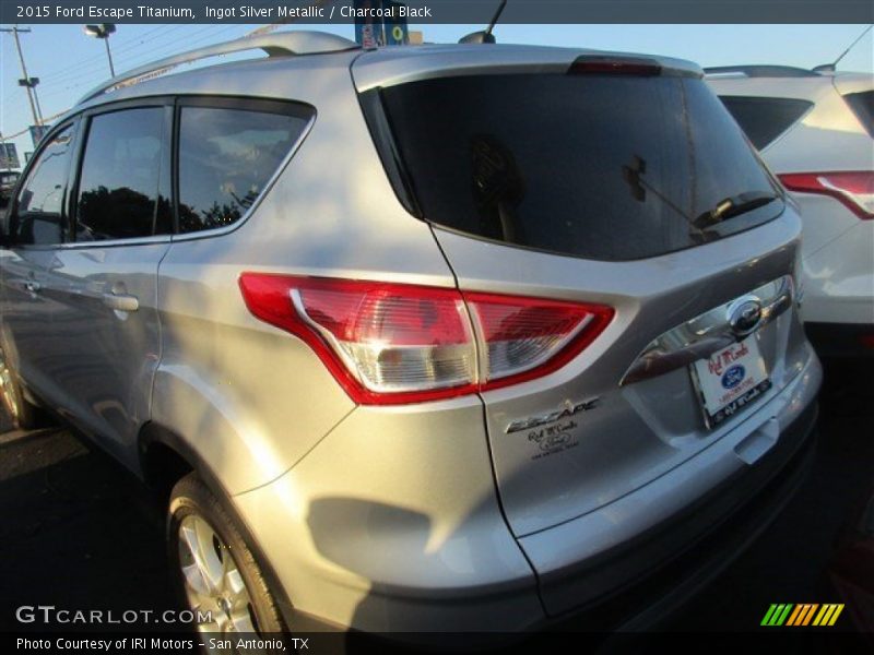 Ingot Silver Metallic / Charcoal Black 2015 Ford Escape Titanium