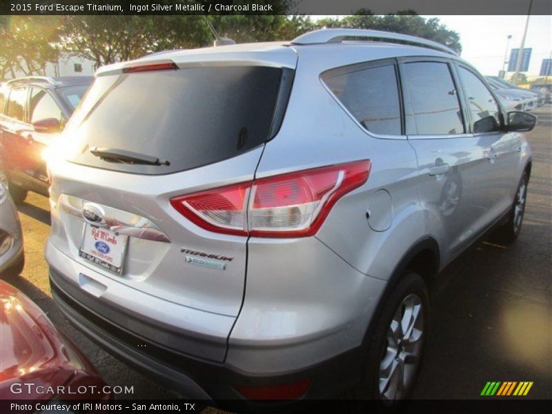 Ingot Silver Metallic / Charcoal Black 2015 Ford Escape Titanium