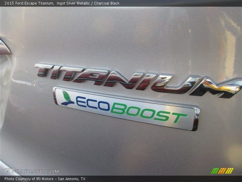 Ingot Silver Metallic / Charcoal Black 2015 Ford Escape Titanium