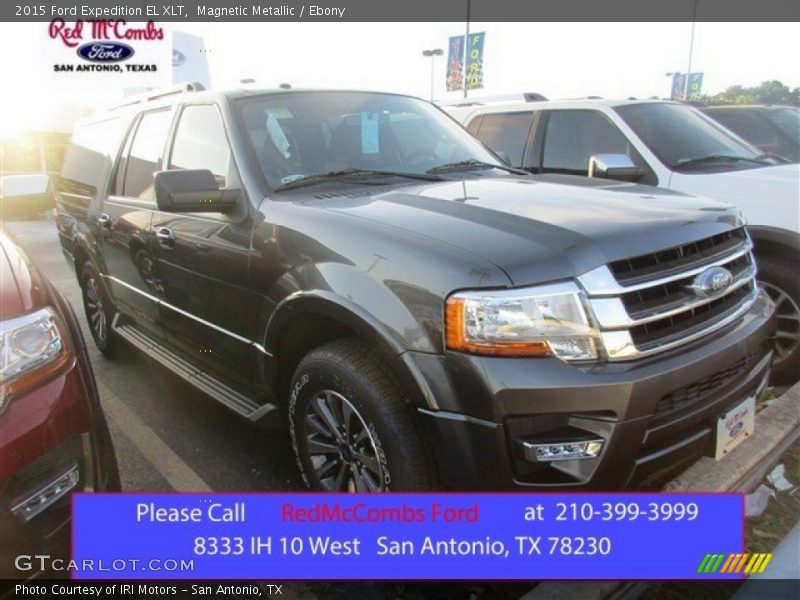 Magnetic Metallic / Ebony 2015 Ford Expedition EL XLT