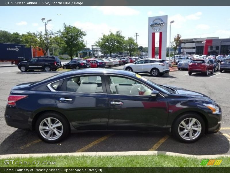 Storm Blue / Beige 2015 Nissan Altima 2.5 SV