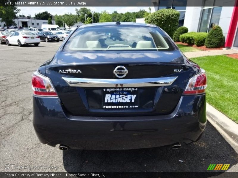 Storm Blue / Beige 2015 Nissan Altima 2.5 SV