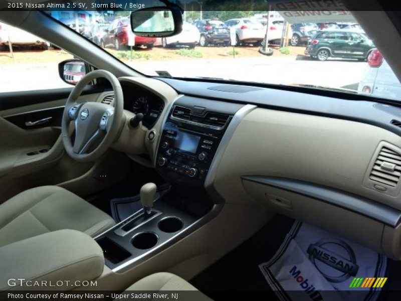 Storm Blue / Beige 2015 Nissan Altima 2.5 SV