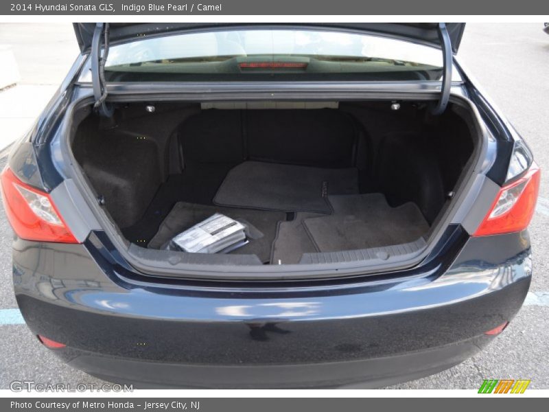 Indigo Blue Pearl / Camel 2014 Hyundai Sonata GLS
