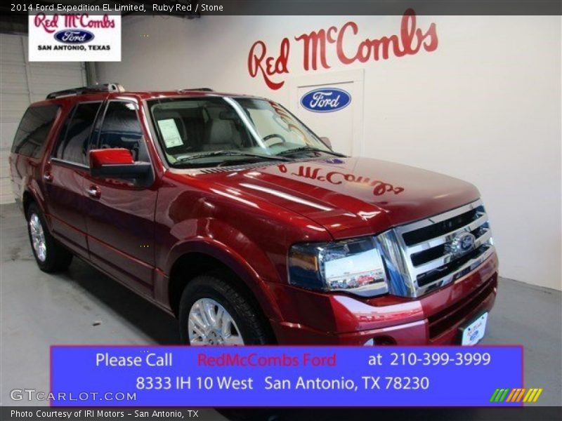 Ruby Red / Stone 2014 Ford Expedition EL Limited
