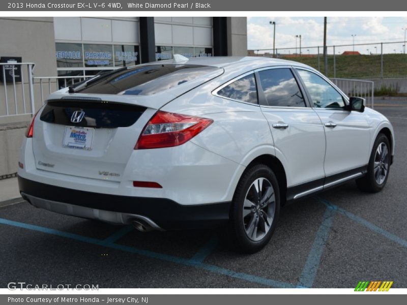 White Diamond Pearl / Black 2013 Honda Crosstour EX-L V-6 4WD