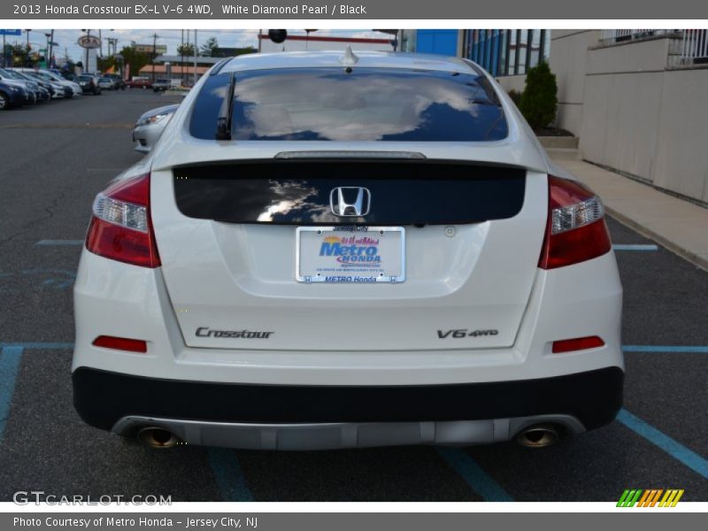 White Diamond Pearl / Black 2013 Honda Crosstour EX-L V-6 4WD