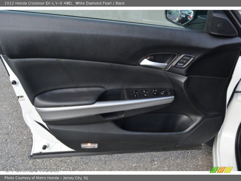 White Diamond Pearl / Black 2013 Honda Crosstour EX-L V-6 4WD