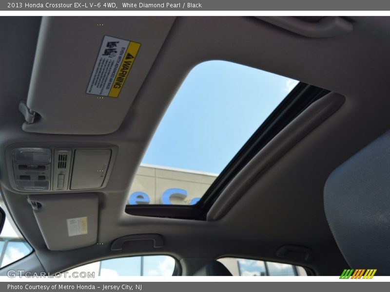 White Diamond Pearl / Black 2013 Honda Crosstour EX-L V-6 4WD
