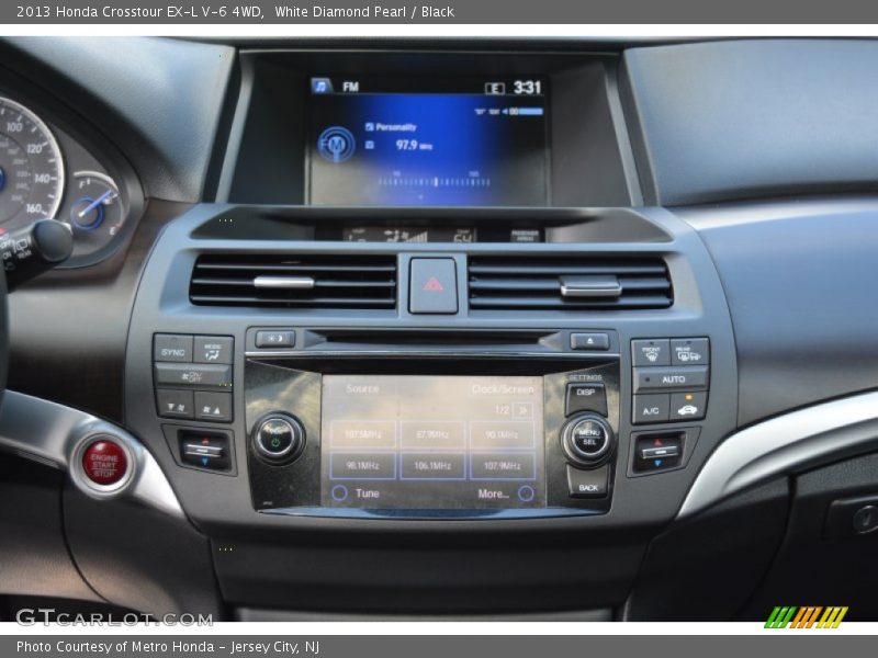 White Diamond Pearl / Black 2013 Honda Crosstour EX-L V-6 4WD