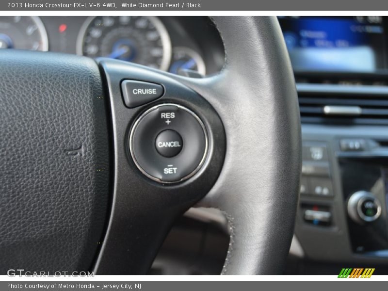 White Diamond Pearl / Black 2013 Honda Crosstour EX-L V-6 4WD