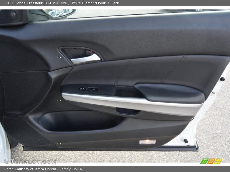 White Diamond Pearl / Black 2013 Honda Crosstour EX-L V-6 4WD