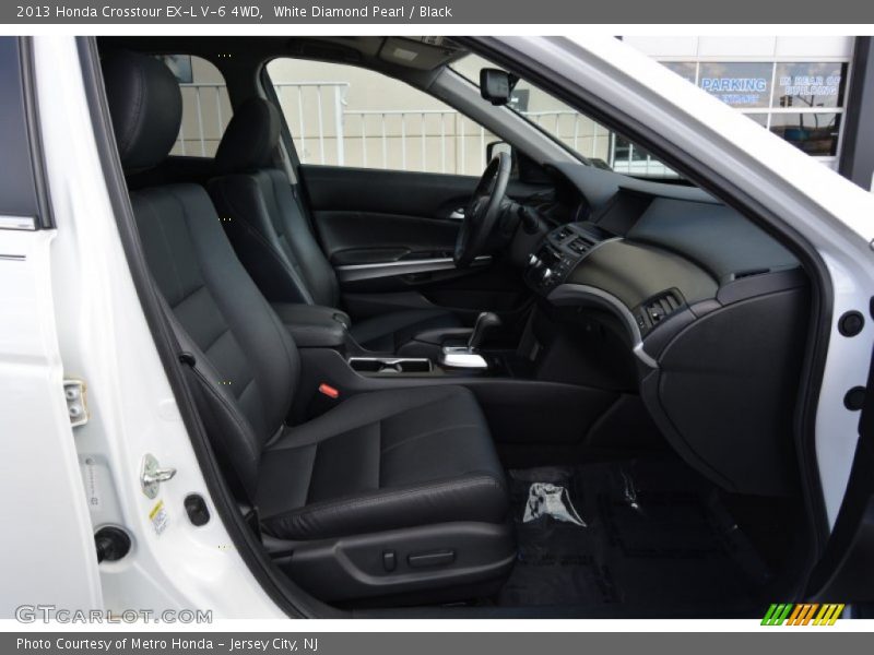 White Diamond Pearl / Black 2013 Honda Crosstour EX-L V-6 4WD