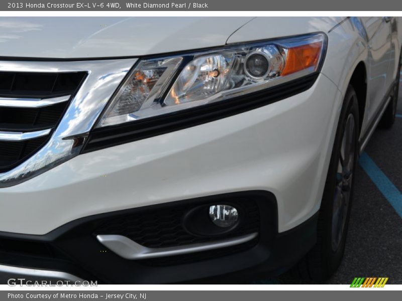 White Diamond Pearl / Black 2013 Honda Crosstour EX-L V-6 4WD