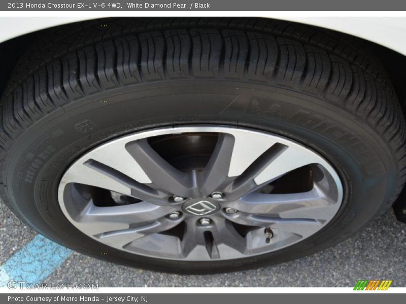 White Diamond Pearl / Black 2013 Honda Crosstour EX-L V-6 4WD