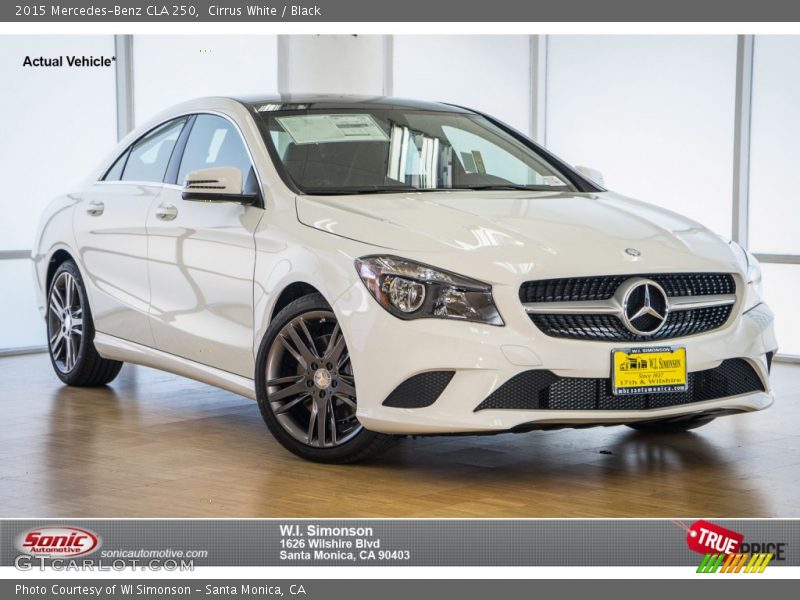 Cirrus White / Black 2015 Mercedes-Benz CLA 250