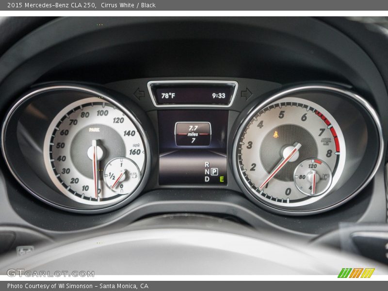 Cirrus White / Black 2015 Mercedes-Benz CLA 250
