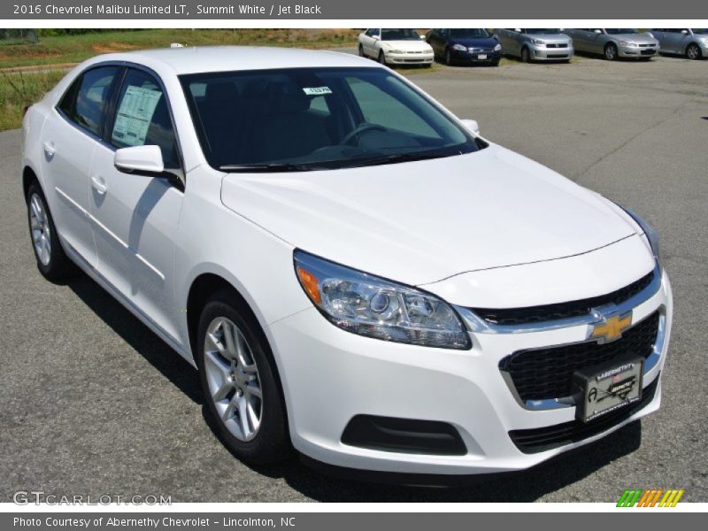 Summit White / Jet Black 2016 Chevrolet Malibu Limited LT