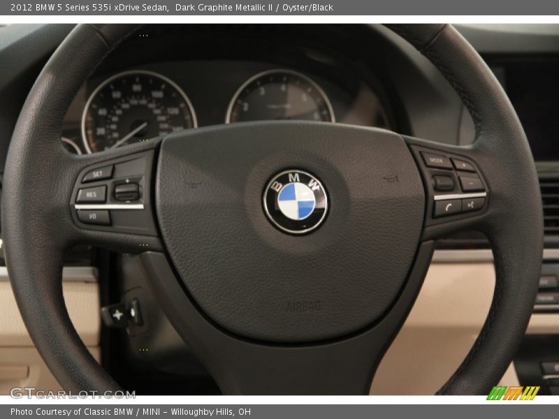 Dark Graphite Metallic II / Oyster/Black 2012 BMW 5 Series 535i xDrive Sedan