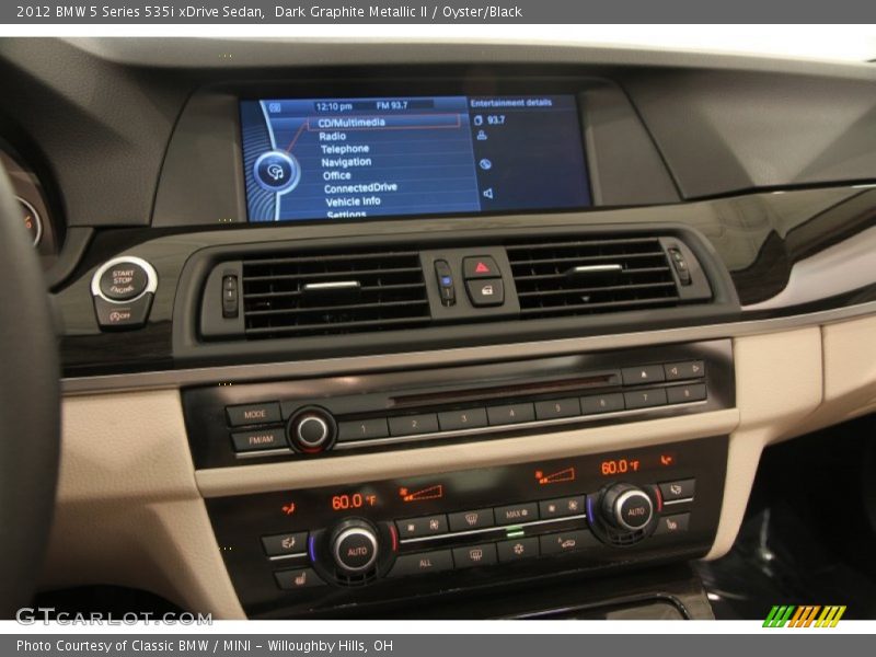 Dark Graphite Metallic II / Oyster/Black 2012 BMW 5 Series 535i xDrive Sedan