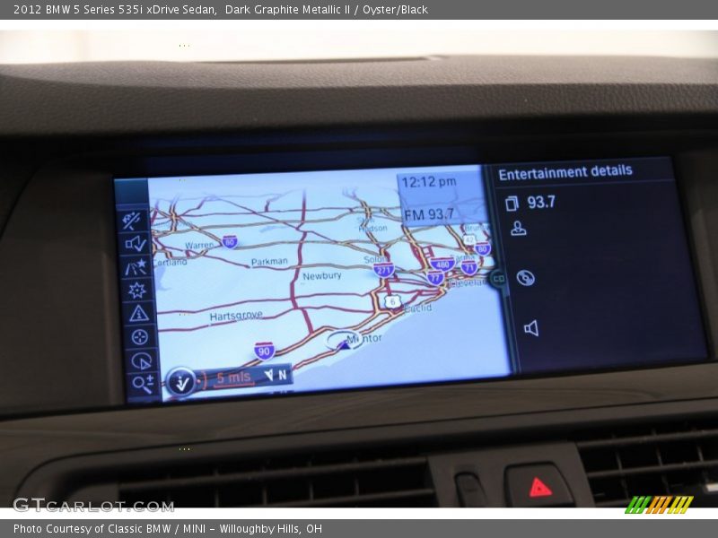 Dark Graphite Metallic II / Oyster/Black 2012 BMW 5 Series 535i xDrive Sedan