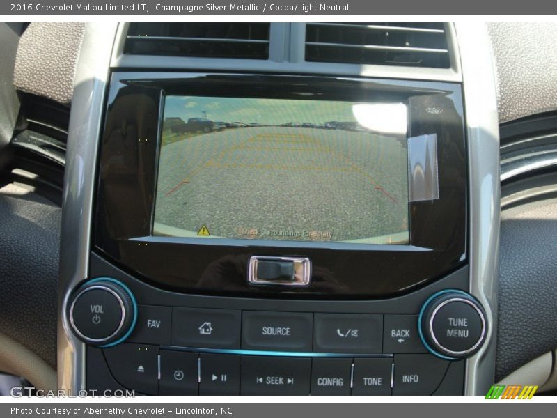 Champagne Silver Metallic / Cocoa/Light Neutral 2016 Chevrolet Malibu Limited LT