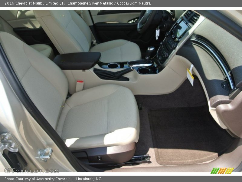 Champagne Silver Metallic / Cocoa/Light Neutral 2016 Chevrolet Malibu Limited LT