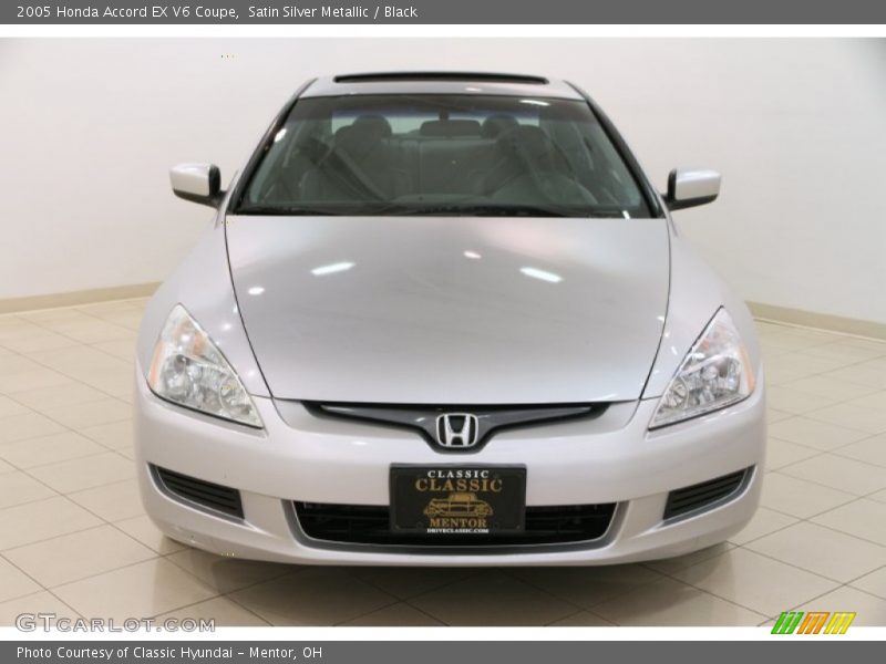 Satin Silver Metallic / Black 2005 Honda Accord EX V6 Coupe