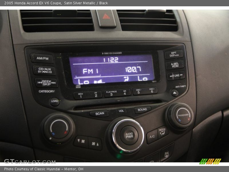 Satin Silver Metallic / Black 2005 Honda Accord EX V6 Coupe