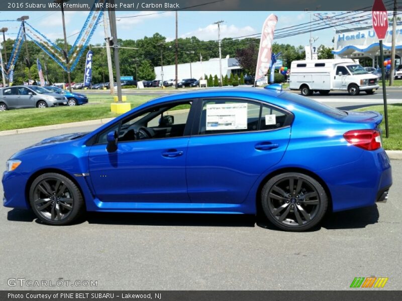 WR Blue Pearl / Carbon Black 2016 Subaru WRX Premium