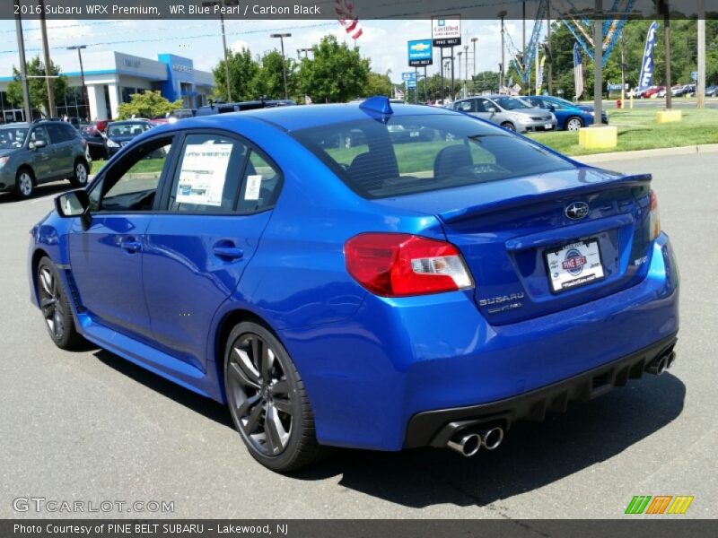 WR Blue Pearl / Carbon Black 2016 Subaru WRX Premium