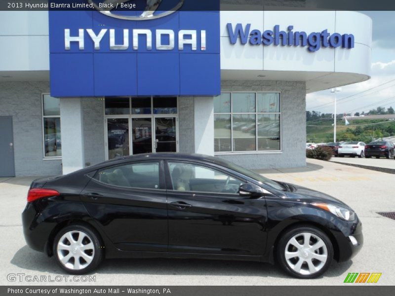 Black / Beige 2013 Hyundai Elantra Limited