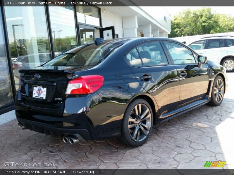 Crystal Black Silica / Carbon Black 2016 Subaru WRX Premium