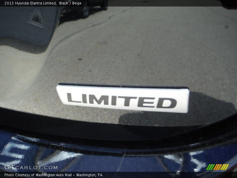 Black / Beige 2013 Hyundai Elantra Limited
