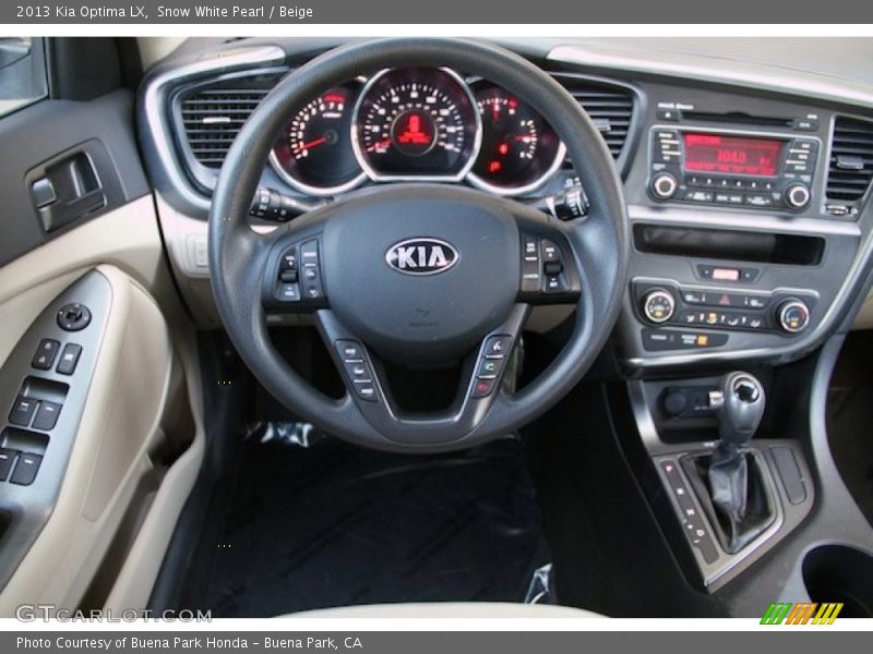Snow White Pearl / Beige 2013 Kia Optima LX