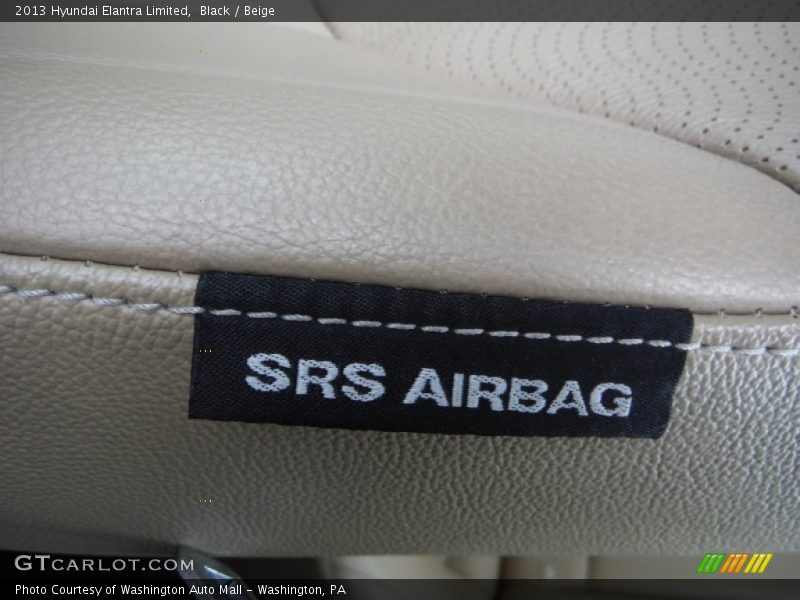 Black / Beige 2013 Hyundai Elantra Limited