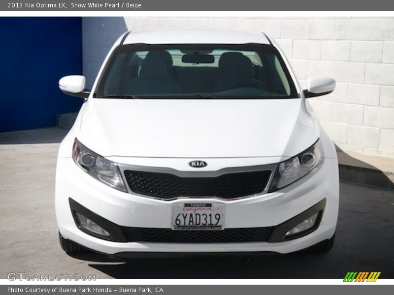 Snow White Pearl / Beige 2013 Kia Optima LX