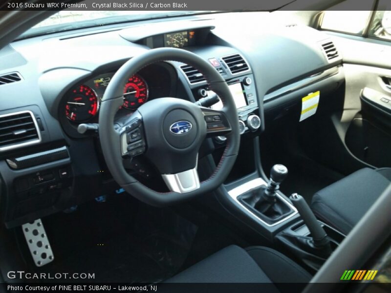 Crystal Black Silica / Carbon Black 2016 Subaru WRX Premium