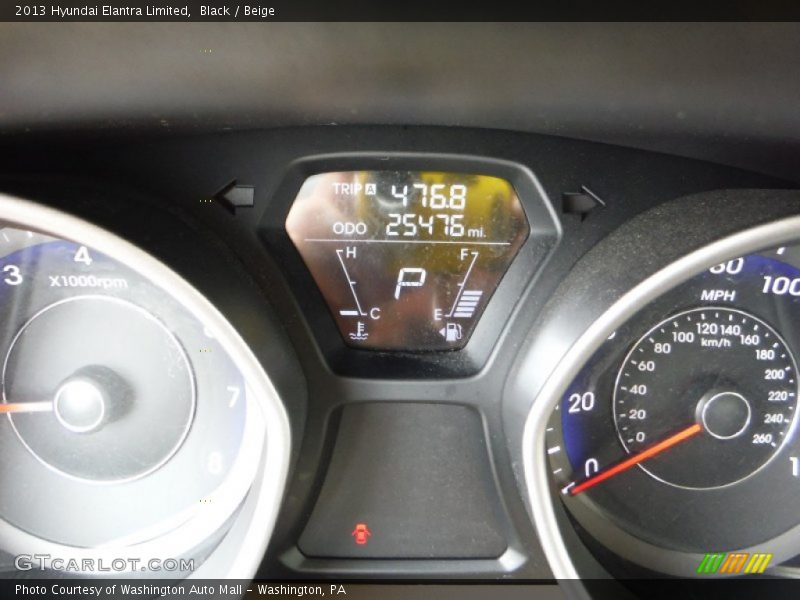 Black / Beige 2013 Hyundai Elantra Limited