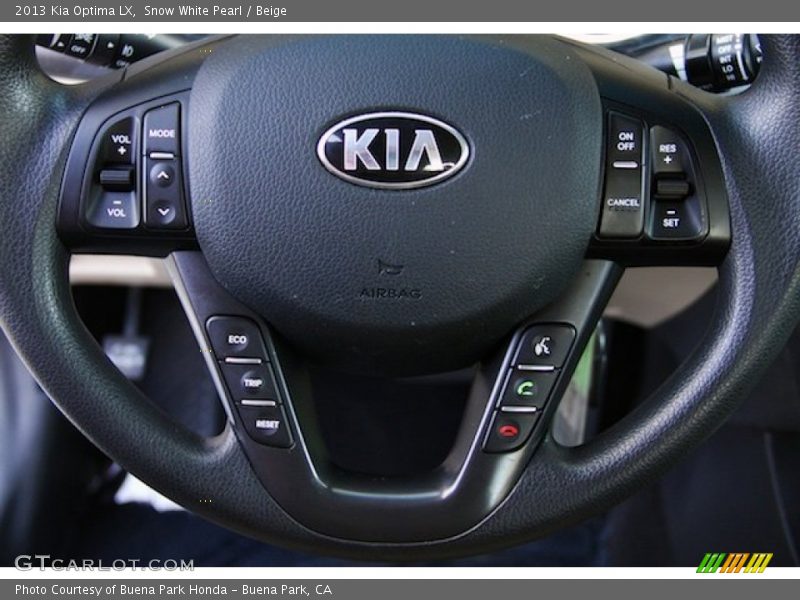 Snow White Pearl / Beige 2013 Kia Optima LX