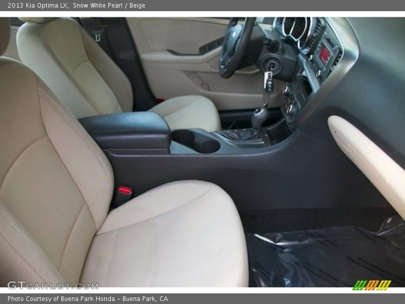 Snow White Pearl / Beige 2013 Kia Optima LX