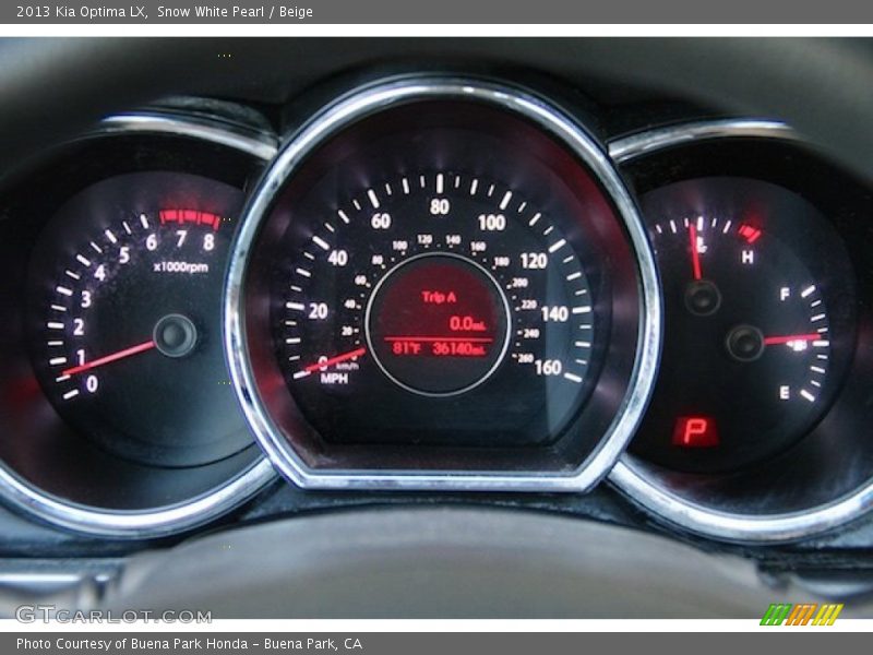 Snow White Pearl / Beige 2013 Kia Optima LX