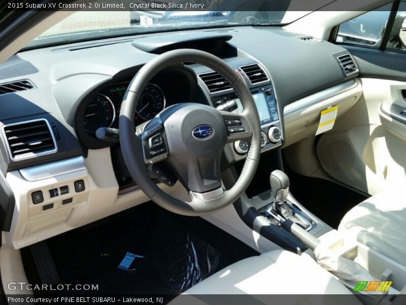 Crystal Black Silica / Ivory 2015 Subaru XV Crosstrek 2.0i Limited