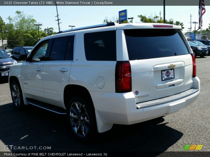 White Diamond Tricoat / Cocoa/Dune 2015 Chevrolet Tahoe LTZ 4WD