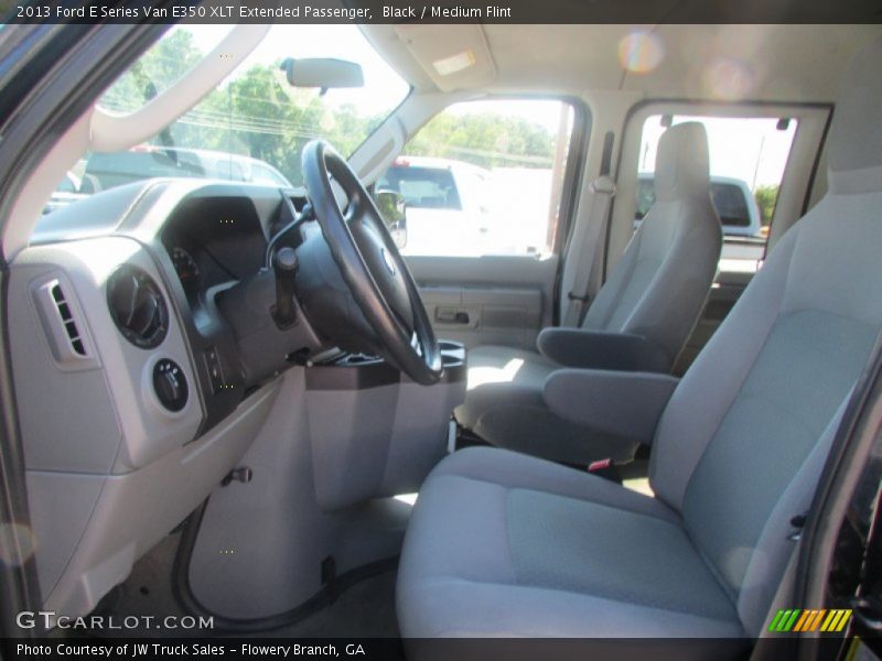 Black / Medium Flint 2013 Ford E Series Van E350 XLT Extended Passenger