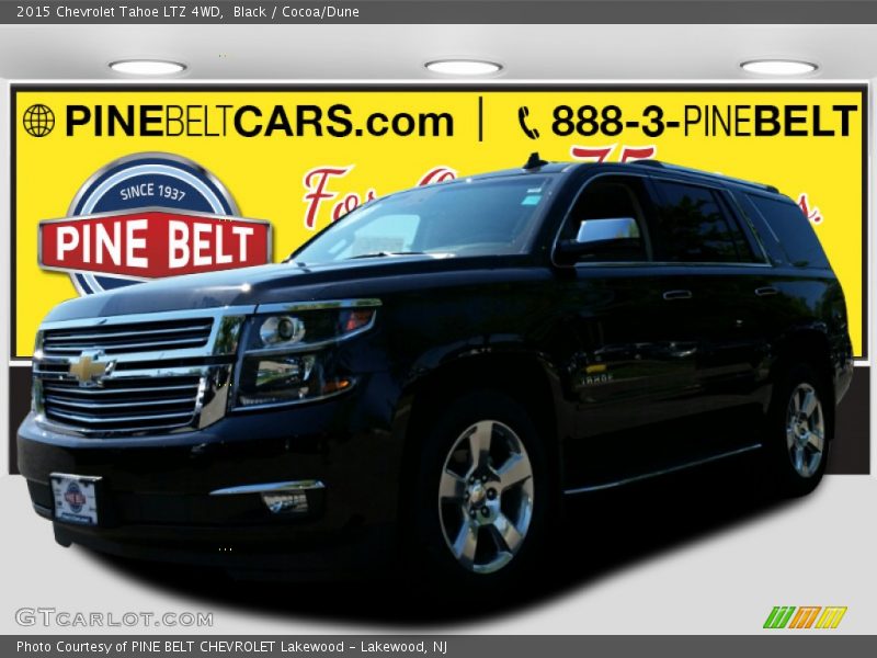 Black / Cocoa/Dune 2015 Chevrolet Tahoe LTZ 4WD