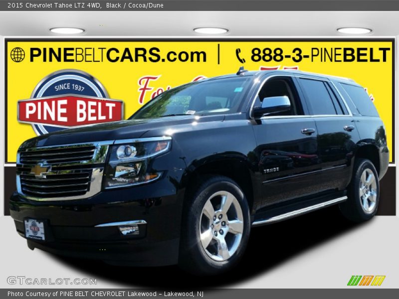 Black / Cocoa/Dune 2015 Chevrolet Tahoe LTZ 4WD