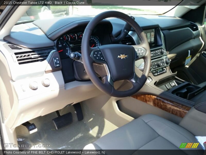 Black / Cocoa/Dune 2015 Chevrolet Tahoe LTZ 4WD