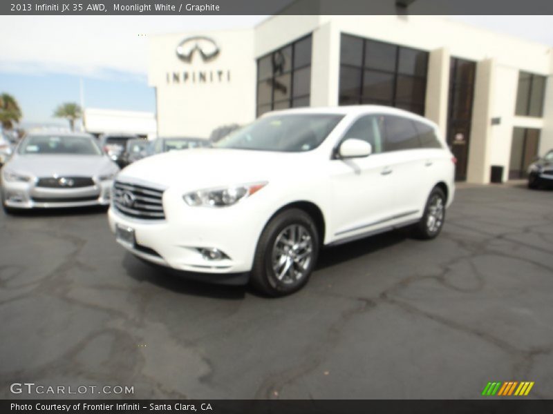Moonlight White / Graphite 2013 Infiniti JX 35 AWD